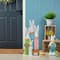 Glitzhome® 29.75" Easter Wooden Bunny Family Porch Décor